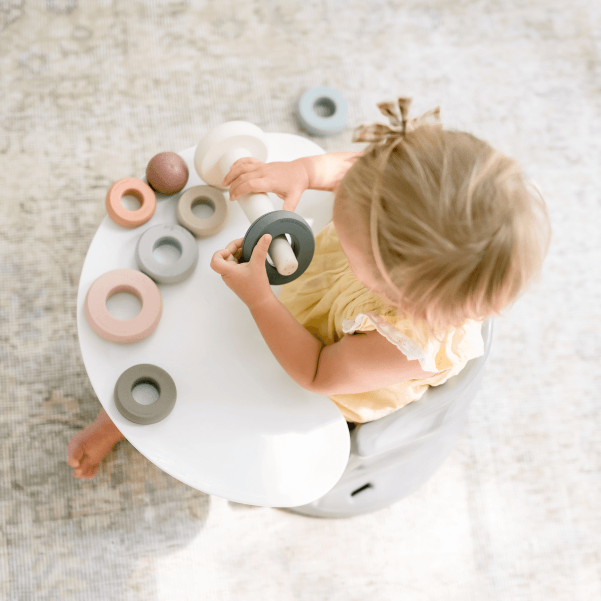 Upseat Baby Floor & Booster Seat with Tray - Upseat