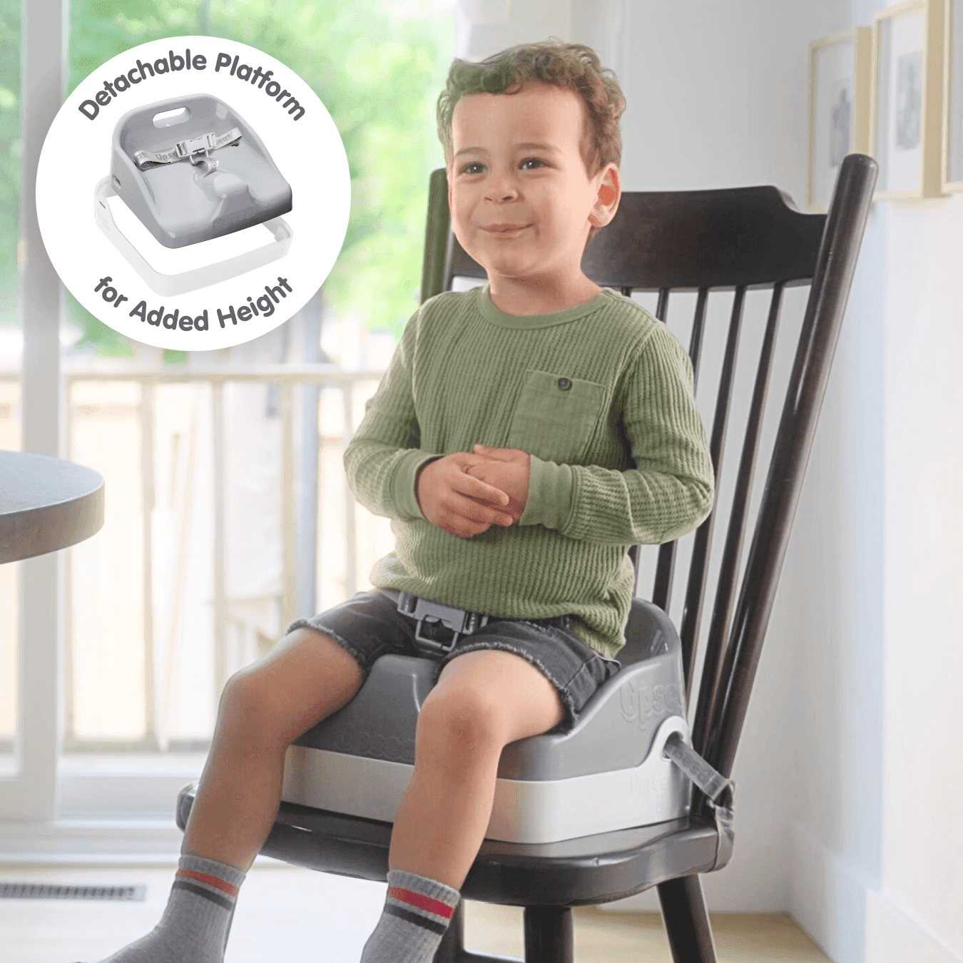 Padded booster seat for discount chair