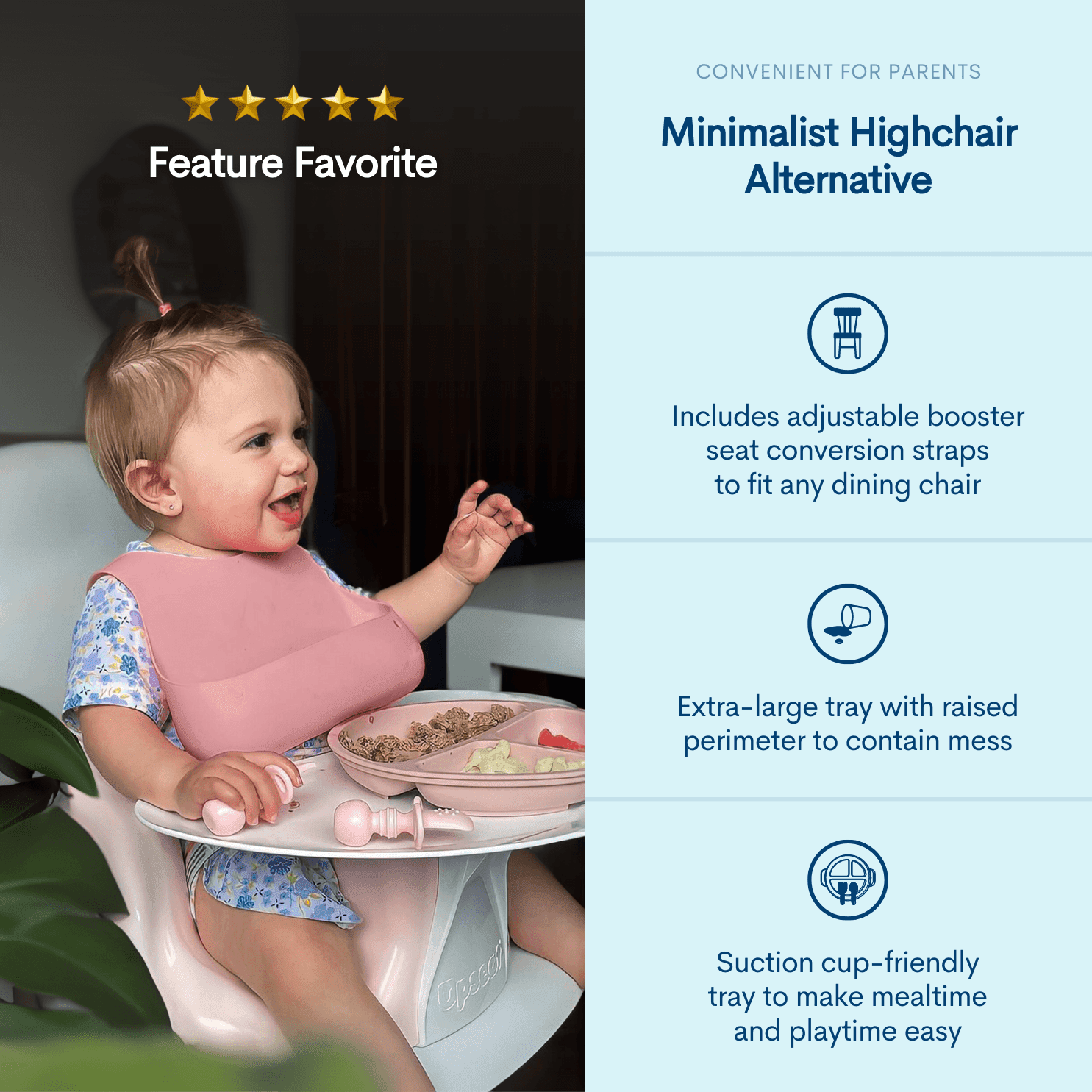 Baby booster seat with tray shop