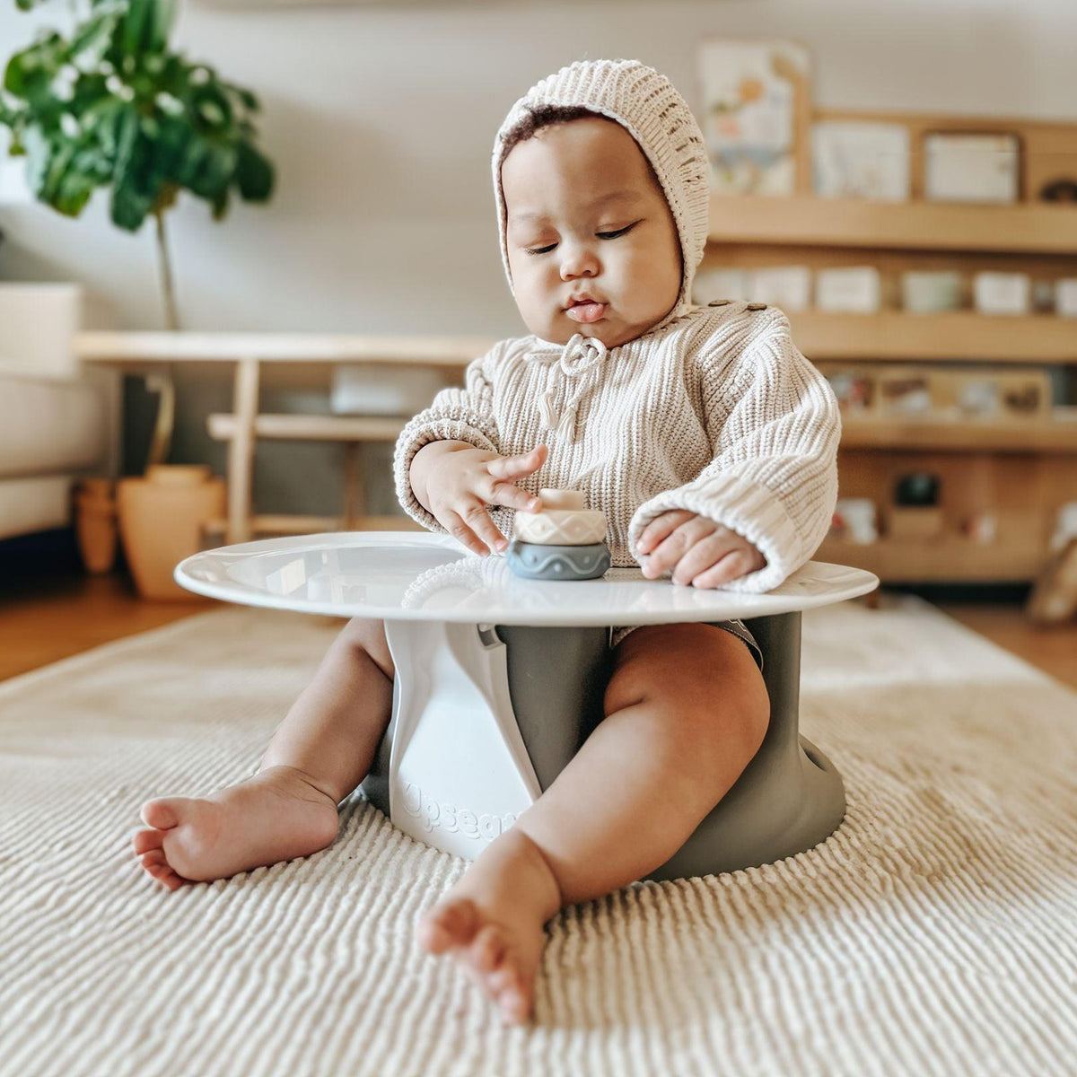 Upseat Baby Floor & Booster Seat with Tray - Upseat